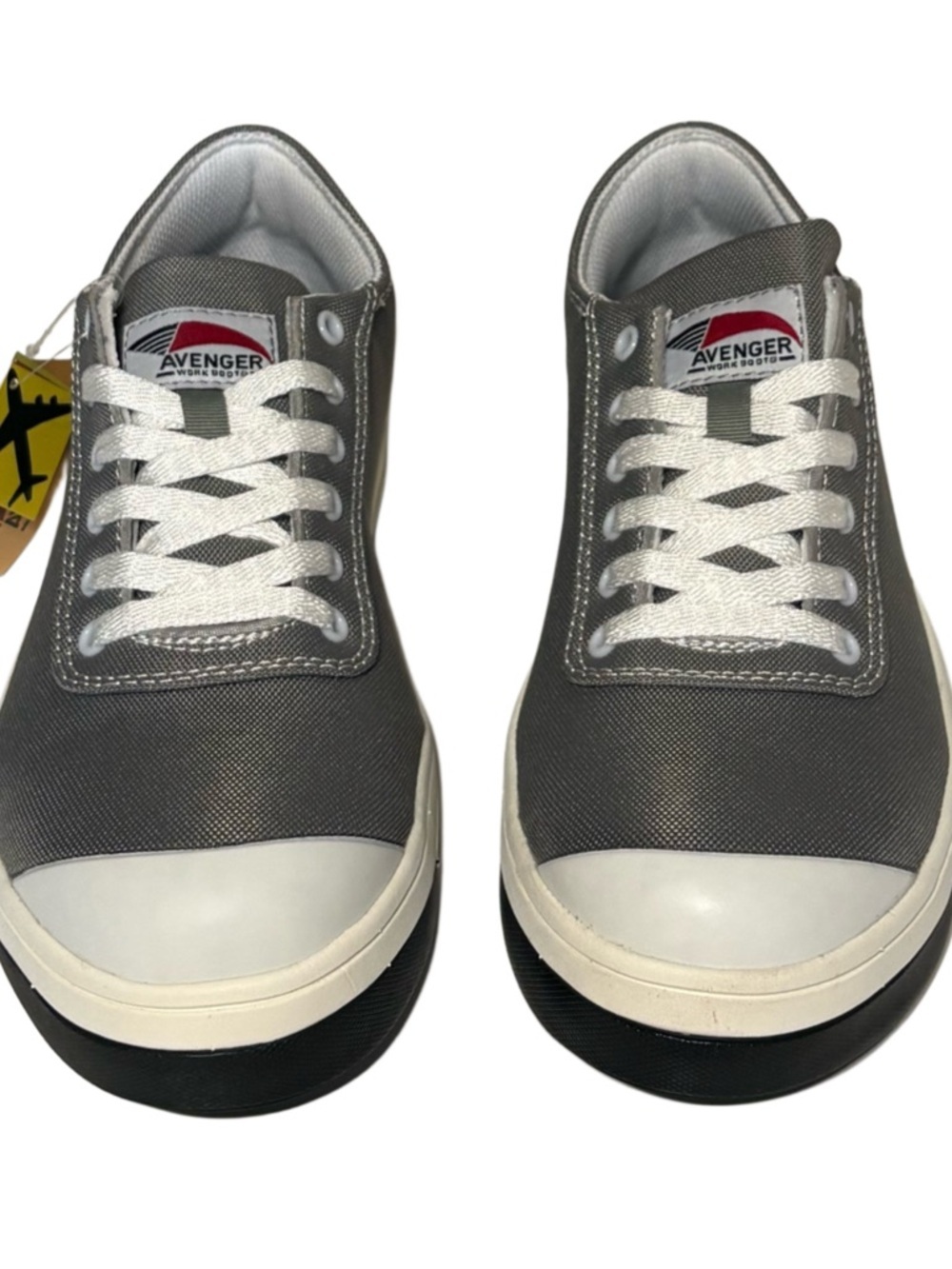 Avenger Gray Canvas Low-Top Safety Sneakers - Picture 7 of 9